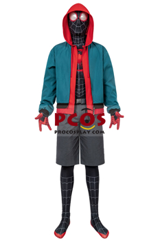Picture of Spider-Man: Into the Spider-Verse Miles Morales Cosplay Costume Jumpsuit C00201